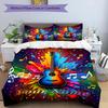 3PC Custom Name Music Colors Fusion Bedding Set Duvet Cover Closure Includes 1 Duvet Cover & 2 Pillowcases for Bedroom