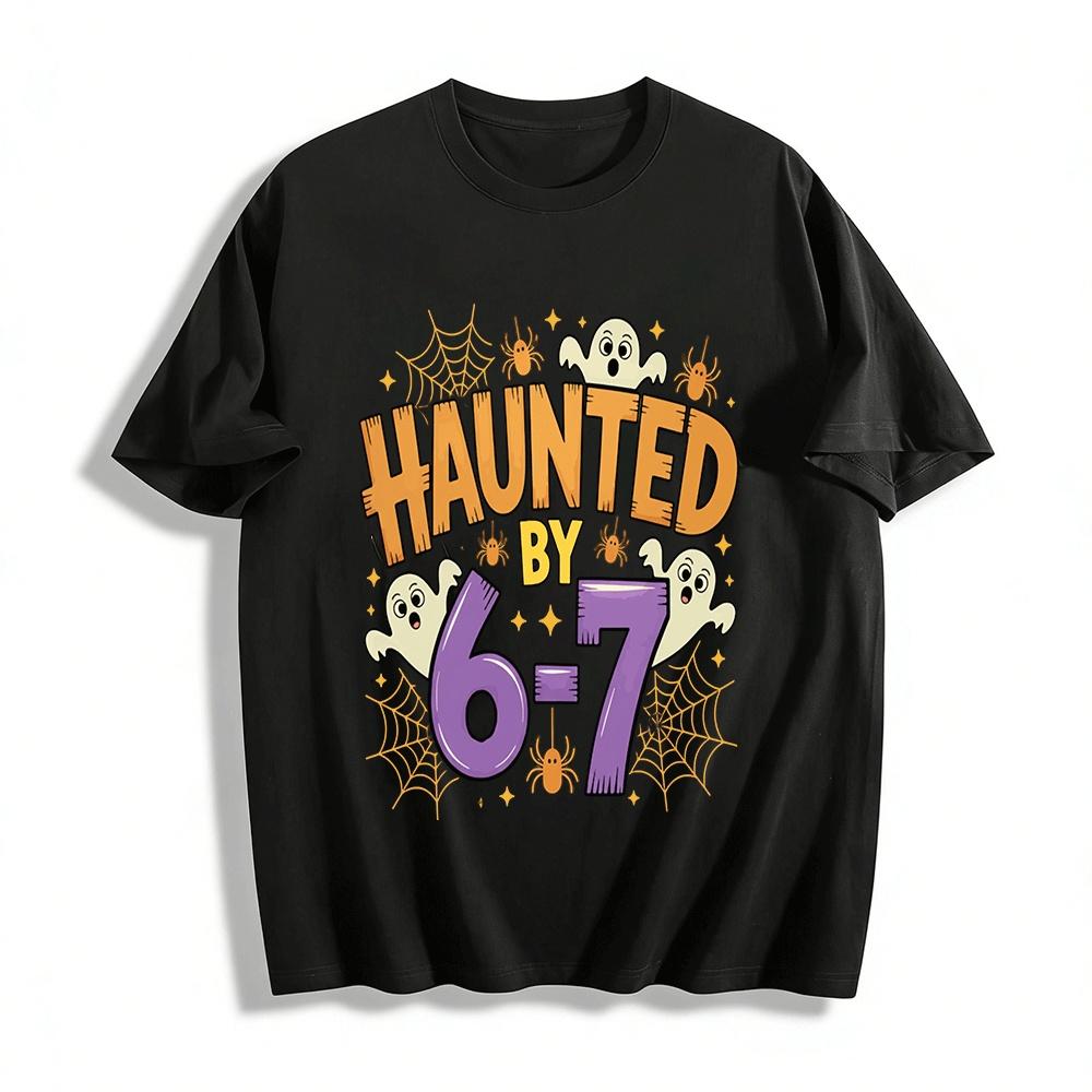 

Halloween 6 Minus 7 Ghost Spider Graphic Print Kids Adult T-Shirt Pure cotton T-shirt XXS