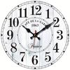 30 * 30cm Round Wooden Wall Clock, Large Modern Design, Silent Quartz Movement, Home and Office Decor