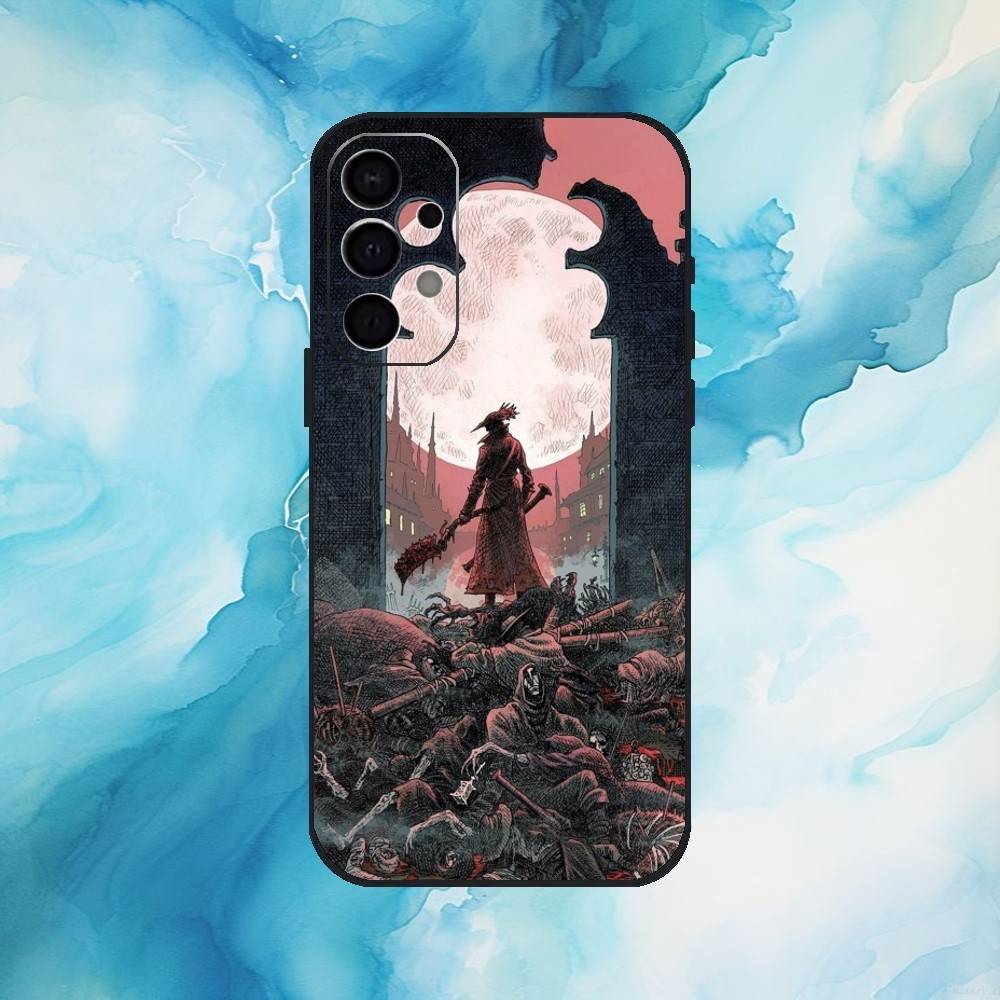 Spiel B-Bloodborne Handyhülle Für Samsung Galaxy A73,A72,A71,A70,A53,A52,A51,Weiche Silikon Schwarz Hülle