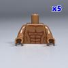 MOC Blocks Beach Ocean Palm Torso Pants Muscle Figure Ski Glasses Particles Assembled Construction Bricks Children's Playthings