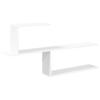 Wall Shelf White 122 X 18 X 60 Cm Engineered Wood