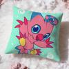 Hot DDigimones Cushion Cover Soft Washable Pillow Case Multi-Scene for Couch Bed Travel Office Use