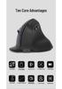 Ergonomic Tri-Mode Silent Vertical Mouse with 2.4G Wireless & Charging Capability