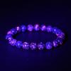 Eigado Euperlite 8mm Inner Diameter Approximately 22 Glows Under Black Rare Natural Power Stone Bracelet, Beads, 17cm, Beads, Light, Stone,