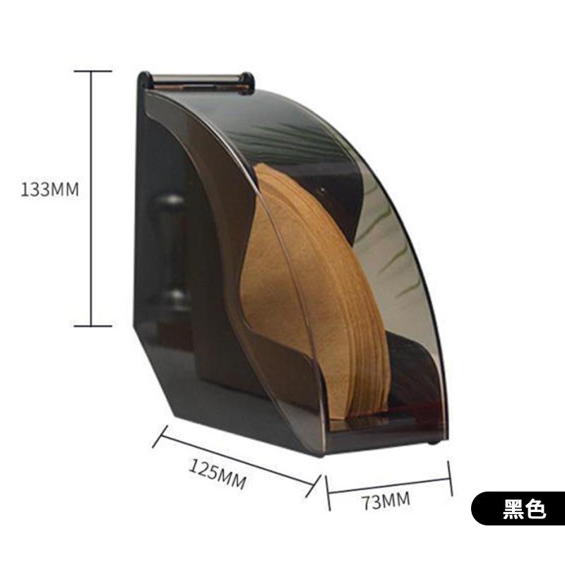 Dust Proof Filter Box V-shaped Coffee Filter Box Storage Rack Solid Wood Filter Box V60 Filter Paper Holder