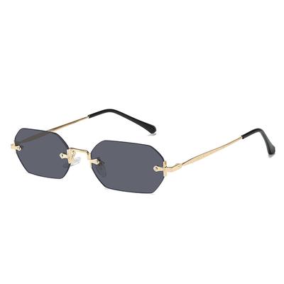 Frameless Sunglasses, International Station Polygonal Trimmed Glasses Sunglasses Women