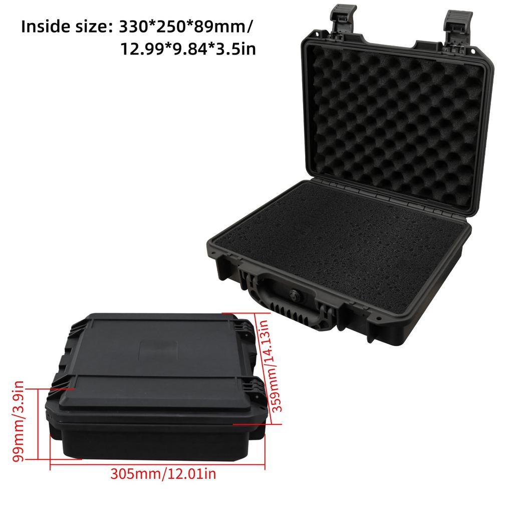 1pc Portable All Weather Waterproof Protective Hard Case, Camera Dry Case with Customizable Foam,for Drones Camera Equipments