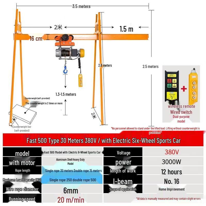 Four-Pillar Track Crane Hoist