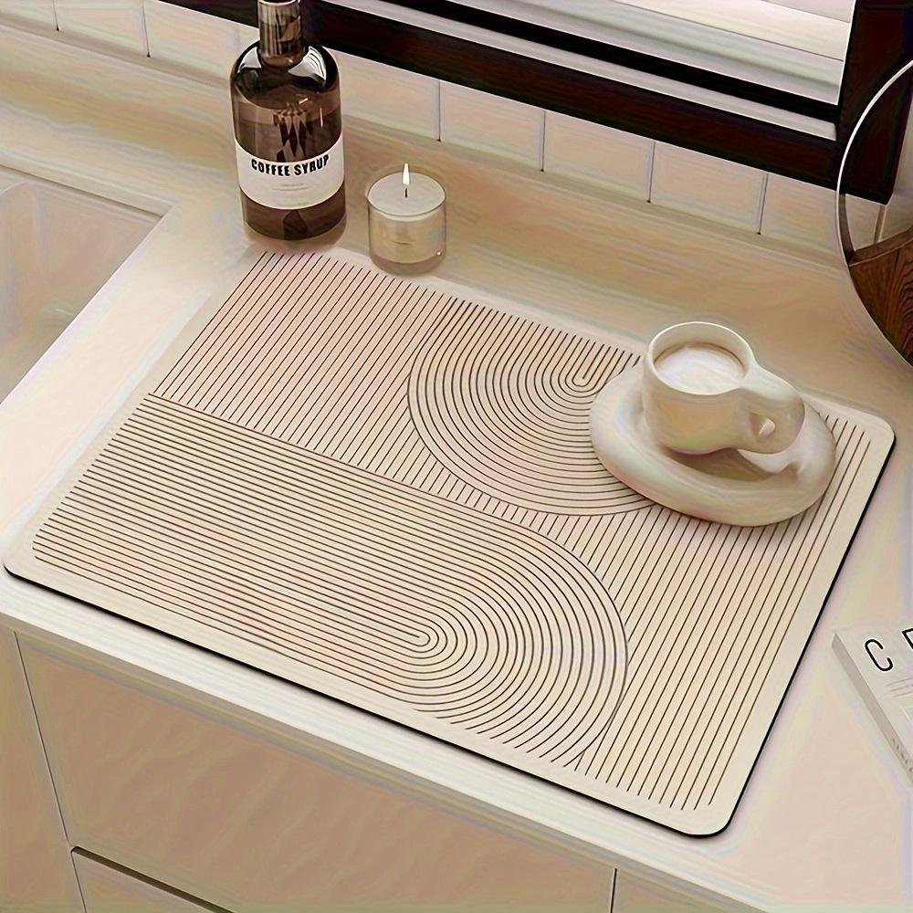 Simple Diatom Mud Non-slip Quick-dry Kitchen Mat - Water-absorbent & Easy to Clean Coaster