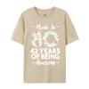 Made In 1980 42 Years Of Being Awesome 42nd Birthday Fitness Tight T Shirt Family Camisa Cotton Fabric T Shirts Unisex Top Tshirts
