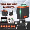 3D Self-Leveling 12 Lines Laser Level 360 Horizontal Vertical Cross Laser Level + Base Wall Bracket New