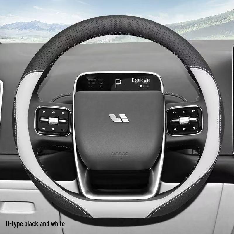 Ideal L6-L9 Steering Wheel Cover: Anti-Slip, Lightweight Nappa Leather, All-Season.