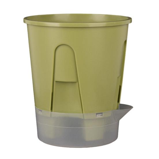 Self Watering Planter Flower Pot with Reservoir Saucer Ventilated Plant Pot for Phalaenopsis Indoor Orchids Home Balcony Office Desk