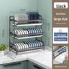 Multi-Function Kitchen Rack: Cross-Border Dish, Bowl, And Chopstick Storage