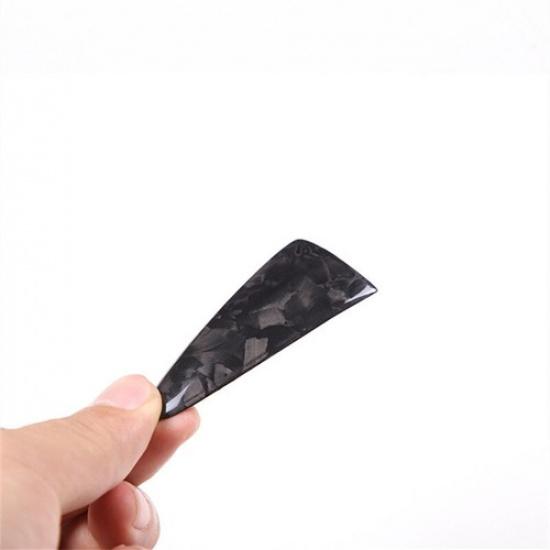 Forged Carbon Fiber Steering Wheel Chin Sticker Decor For Infiniti Q50 Q60 14-17