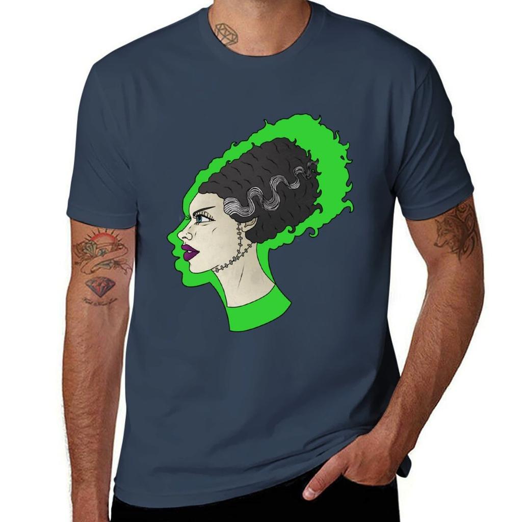 Bride of Frankenstein TShirt Casual Street Style Short Sleeve Tee