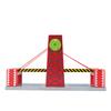 Holz Zugstrecke Brücke Eisenbahnzubehör Zugstrecke Hängebrücke Erweiterbar Pädagogisch