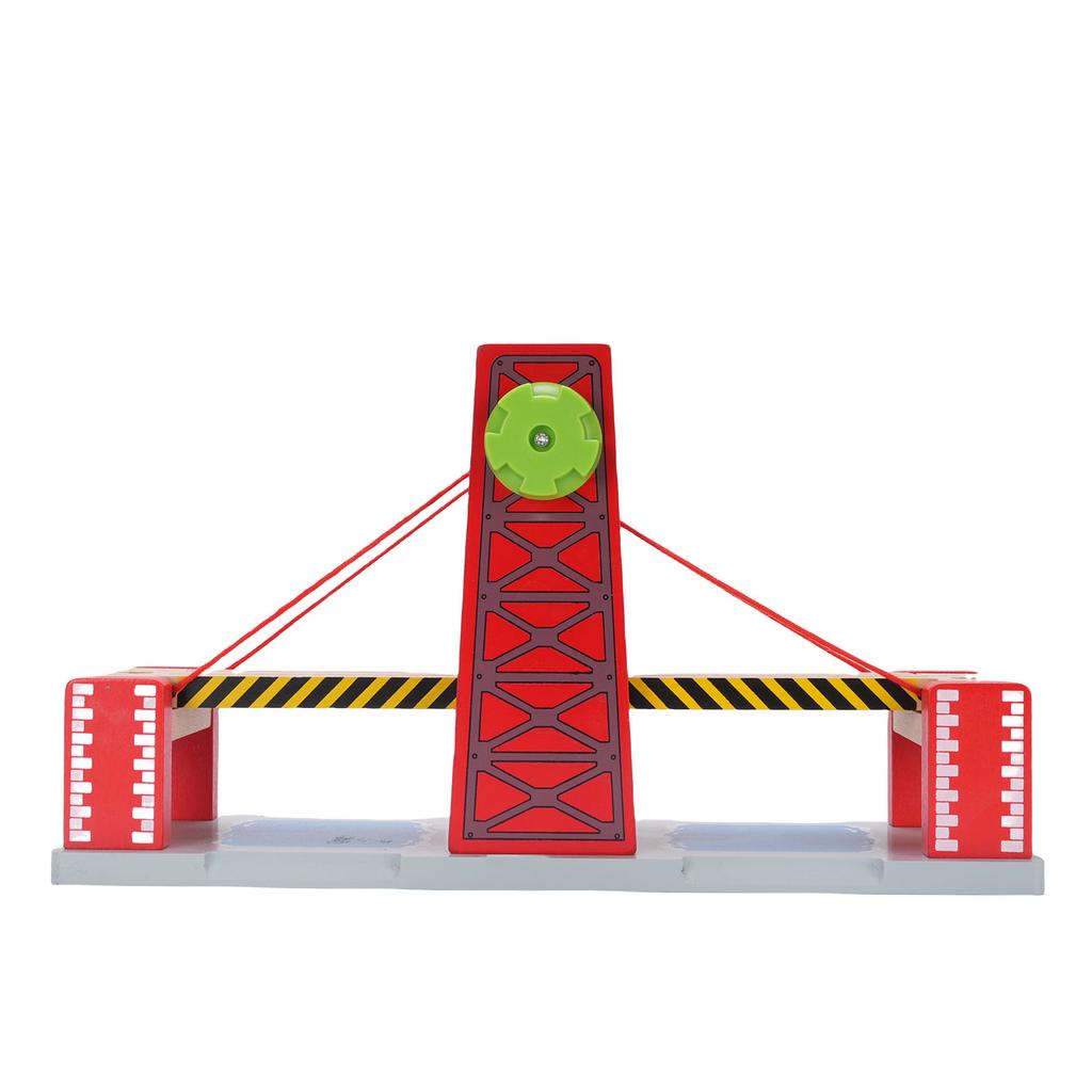 Holz Zugstrecke Brücke Eisenbahnzubehör Zugstrecke Hängebrücke Erweiterbar Pädagogisch