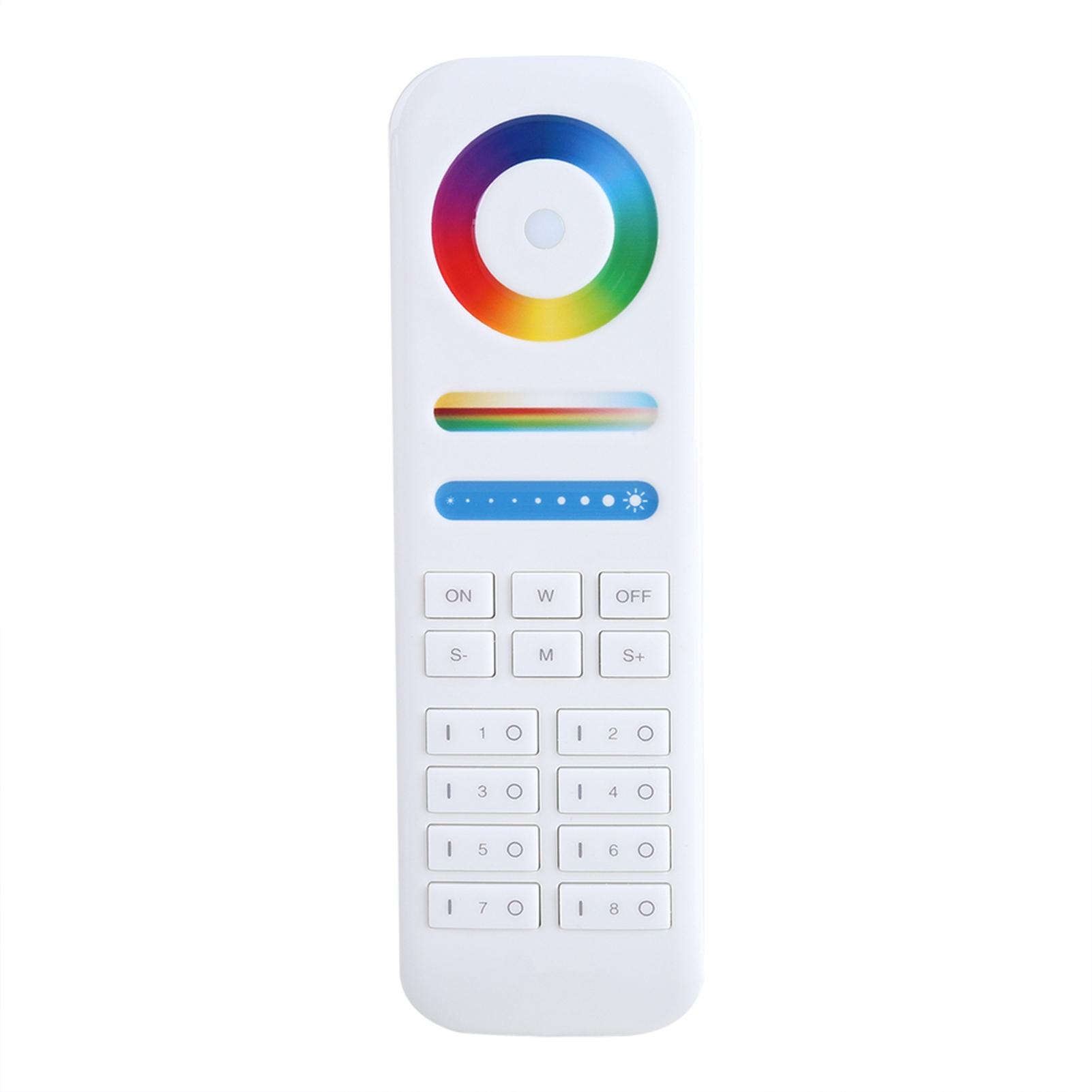 

Milight 2.4G Wireless 8 Zone Remote Controller for RGB+CCT LED Bulbs Strip Lights
