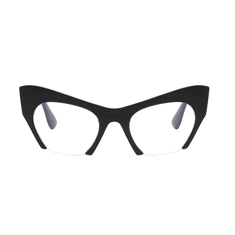 Luxurious Cat Eye Glasses Women Men Transparent Eyewear Brand Designer Lovely Clear Eyeglasses Fashion Optical Frame Oculos