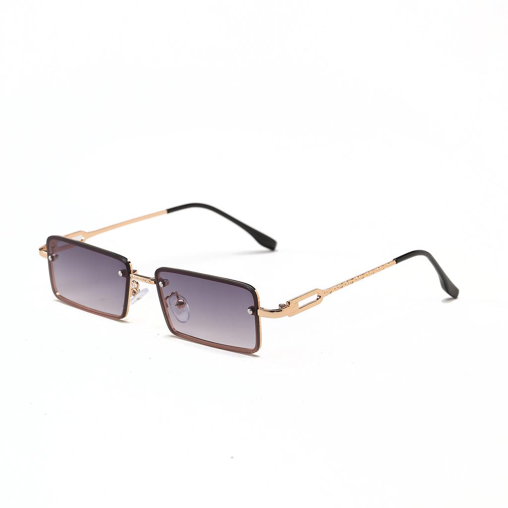 Glasses 9171 Square Small Frame Gradual Change Retro Diamond Popular Sunglasses Women, Sunglasses Men