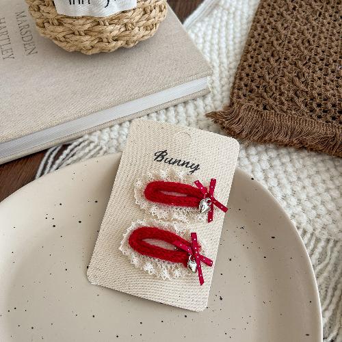 Cartoon Embroidery Children's Hairpin Cute Mushroom Girl Bangs Side Clip Hairpin Hair Clip Kids Hair Accessories Headwear