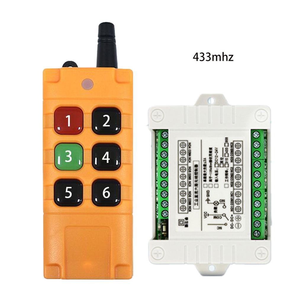 DC 12v 6ch 6ch Rf 315/433mhz Wireless Remote Control Switch System,2000m Long Distance, Transmitter + Receiver