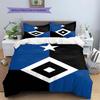 Hamburger SV Pattern Bedding,Quilt Set Quilt Cover Pillowcase Home Birthday Gift(1 * duvet cover + 2 * pillowcase, without core)