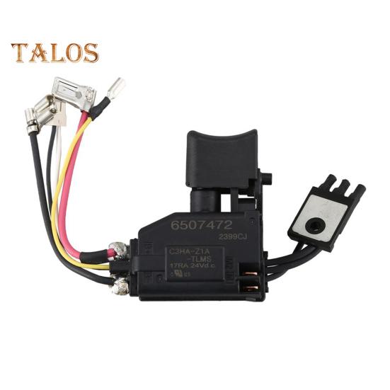 

Запасные части переключателя Установка Plug-and-Play Высокоточные контакты Переключатель для Makita 650731-7 6506379 DDF456Z BHP446Z BDF456Z BDF456 RFE чёрный