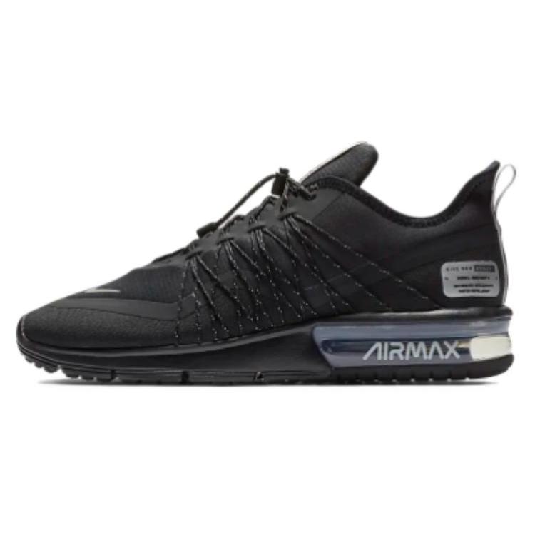 New Nike Air Max Sequent Durable Breathable Low Top Running Shoes Women's Black AV5356-004