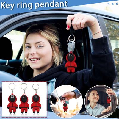  Cute Character Epoxy Keychain, DIY Handmade  Pendant,  Cosplay Decoration