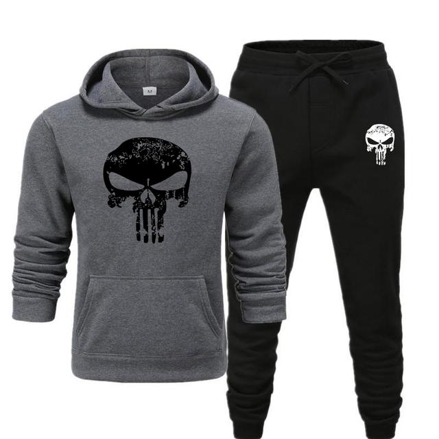 2 Piezas Sets Chándal Hombres Calavera Marca Otoño Invierno Sudadera con  capucha + Pantalones cordón Masculino Deporte Sudaderas con capucha Running  Ropa deportiva comprar a buen precio — entrega gratuita, reseñas reales