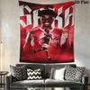 Bukayo Saka Legend  Wall Hanging Printed Fabric Blanket Decorative Tapestries for Bedroom Living Room Home Decor