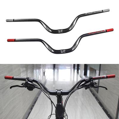 2Pcs Bike Handlebar Aluminum Alloy Riser Bar Long Handlebars for Downhill Cycling