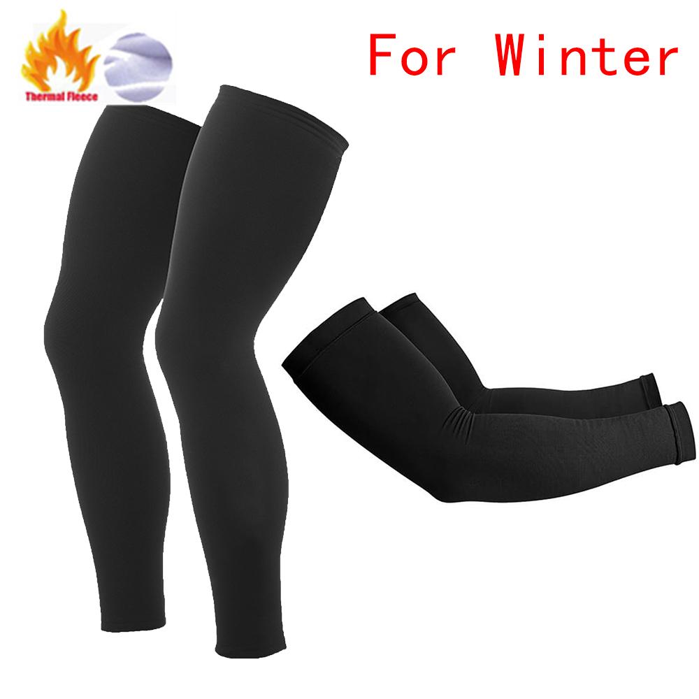 2025 Raudax Arm Leg Warmers Black Winter Thermal Fellce Cycling Arm Warmer MTB Bicycle Running Racing MTB Bike Leg Sleeve