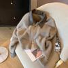 Dames Lente Korte Cardigan Trui Herfst Splicing Elegant en Temperamentvolle Tops