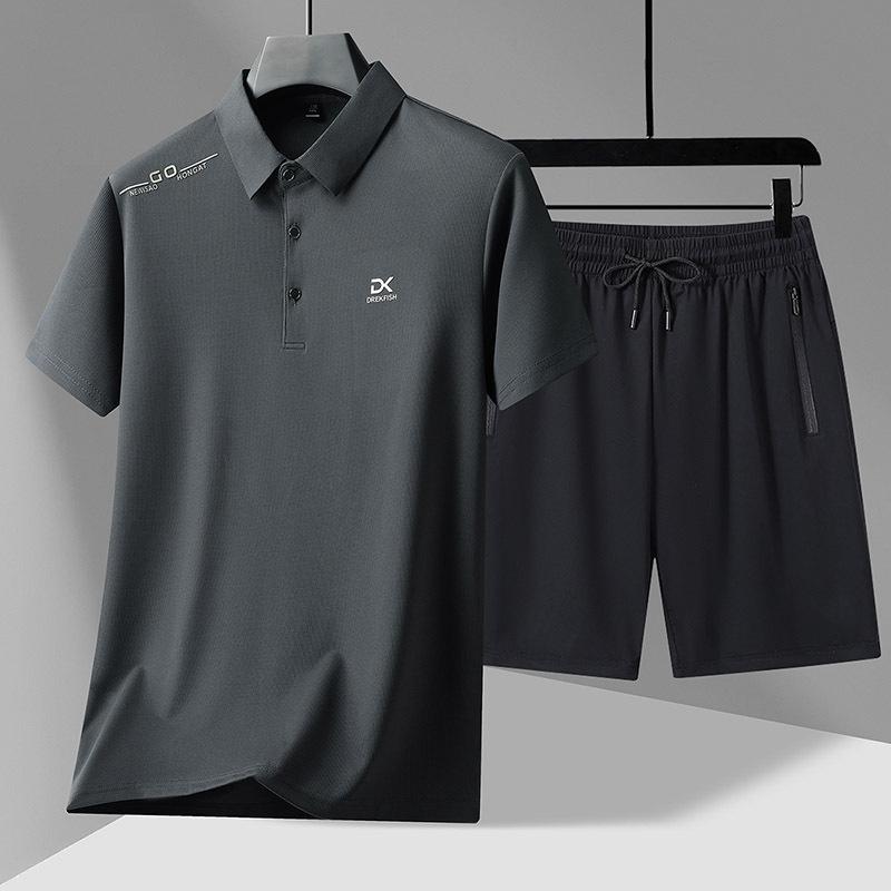 Men's Two-piece Suits, Men's Summer Wear, A Complete Set of Men's Sports Suits, Men's Matching Clothes and Pants