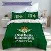 3pcs Custom Name Real Betis Balompié Bedding Set,Includes 1 Duvet Cover and 2 Pillowcases,All-season Bedroom Decor