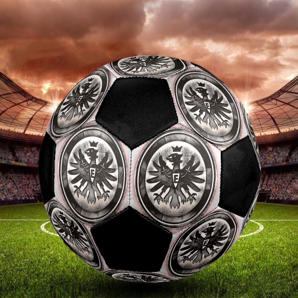 Frankfurt Football Indoor Soccer Ball Colorful Machine Stitched PVC Size 5 Team Training Competition Ready Durable High-Bounce Cool Sports Gift