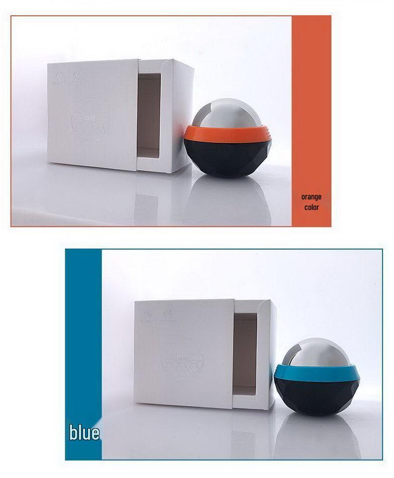 Diamond Edition Stainless Steel Massage Ball - Hot/Cold Therapy Handheld Roller for Muscle Relaxation, Yoga, Fitness (60mm)