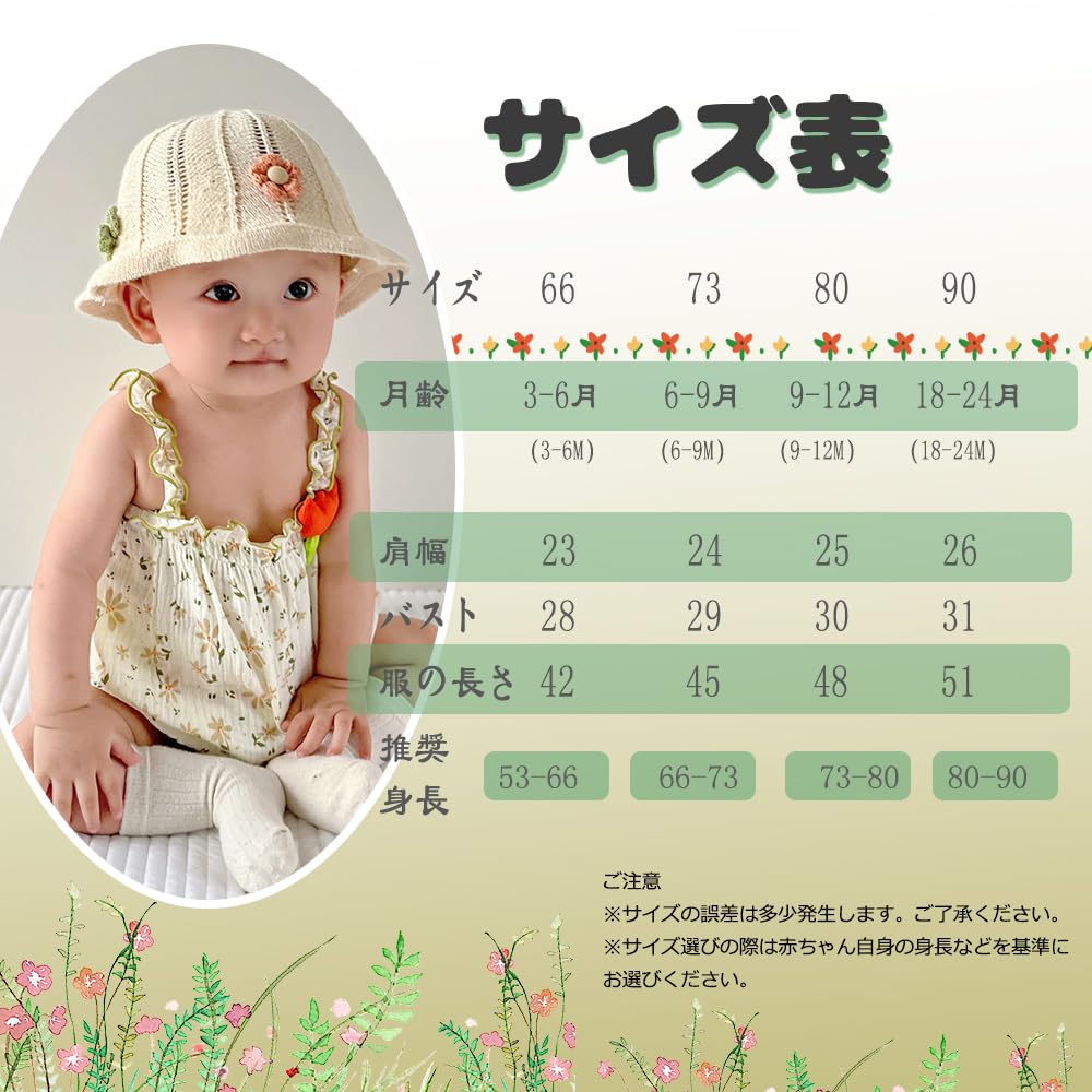 Baby nest baby newborn baby baby floral months coveralls, rompers, overalls, camisoles, clothes, wear, underwear, girls, cute, summer, pattern, 18-24