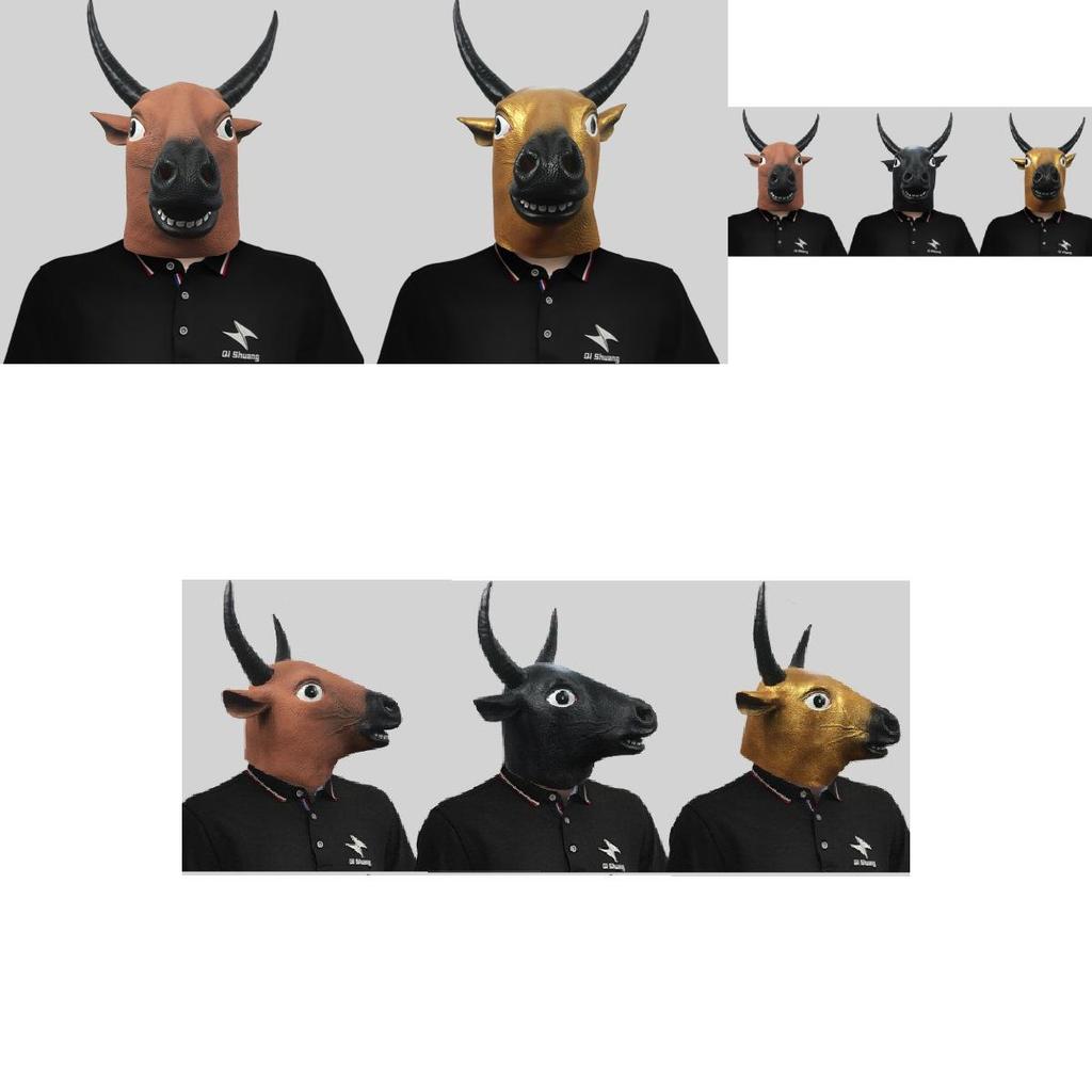 Adorable Animal Cow Head Mask For Creative Costume Parties And Fun Festivals