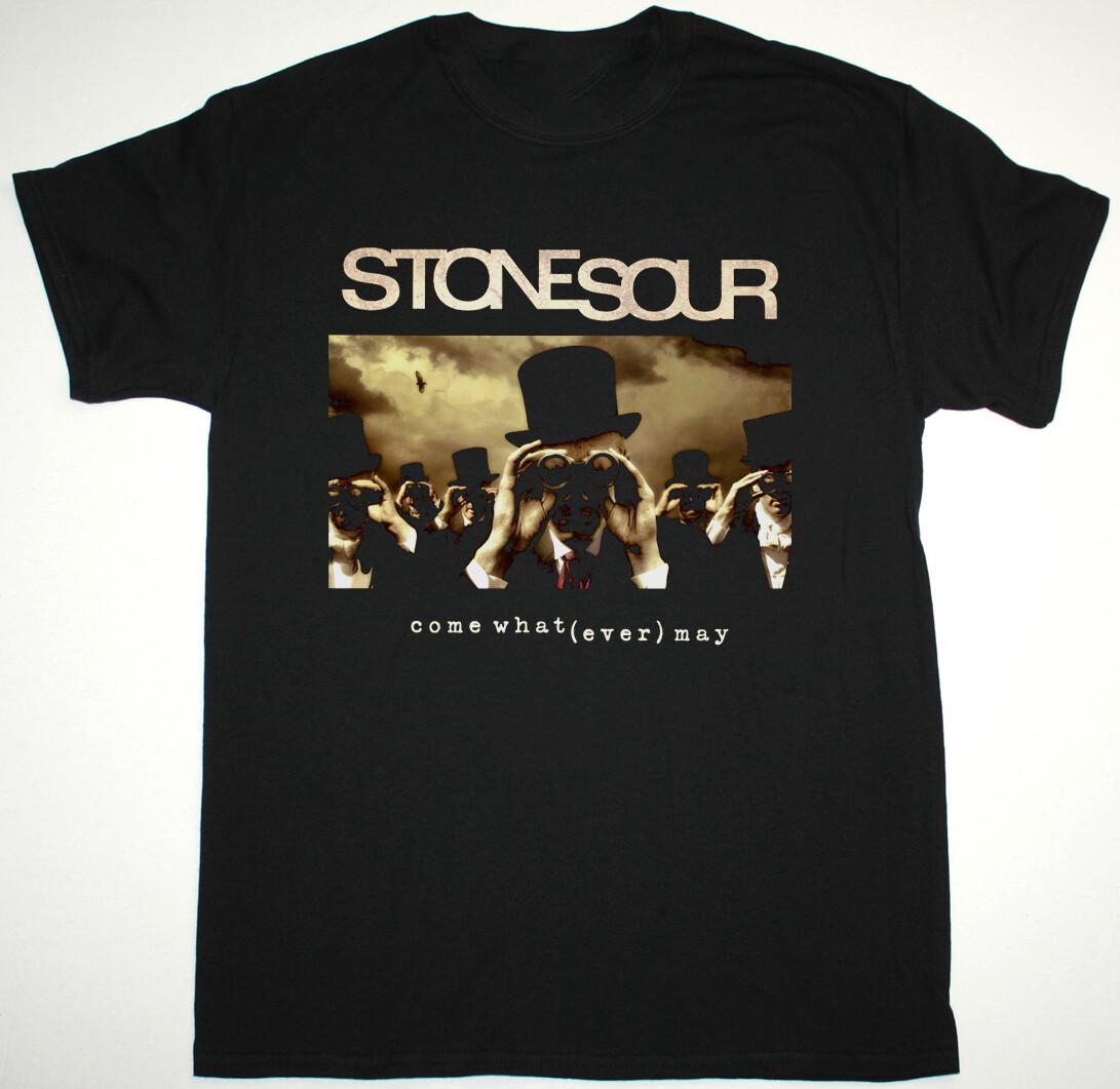 STONE SOUR COME WHAT EVER MAY Хлопковая черная футболка унисекс полного размера M