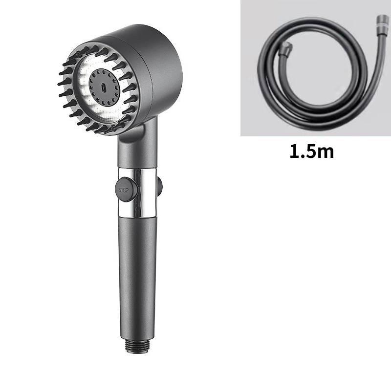 Modern Abs Handheld Shower Head Combo With Multiple Spray Functions And Mount