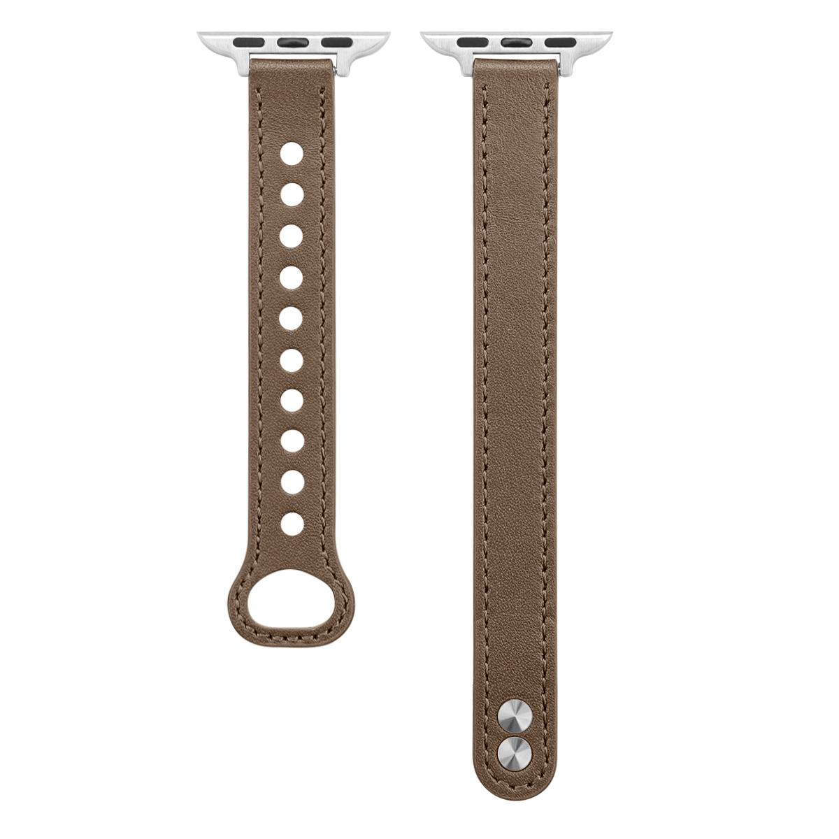 

Watch Band for Apple Watch Series 10 42mm/9 8 7 41mm/SE (2023) SE (2022) SE 6 5 4 40mm/3 2 1 38mm Watch Strap Genuine Cow Leather Band Tan