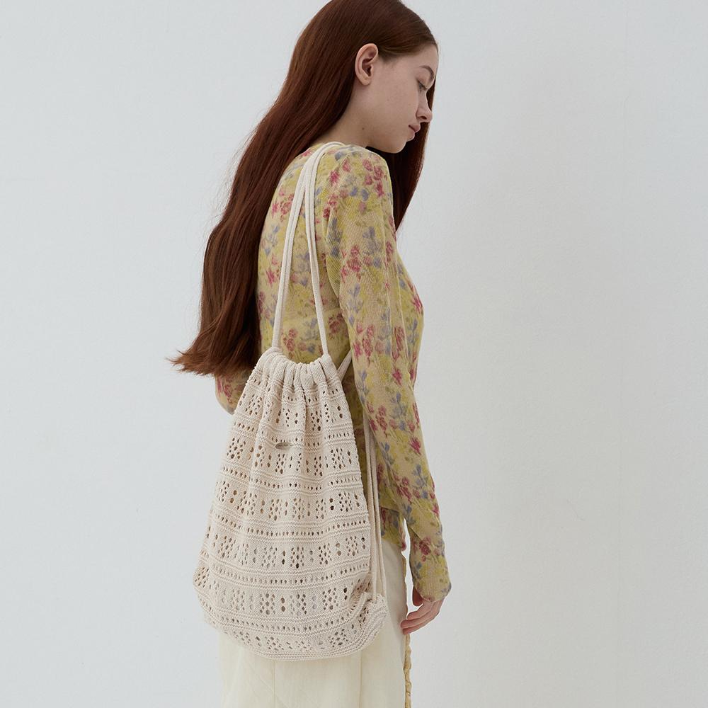 Merchen Crochet String Backpack_2Color
