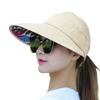 Women's Pure Color Face Mask Sun Hat Comfortable Breathable Size Top Fashion Empty Hat Versatil H2R9
