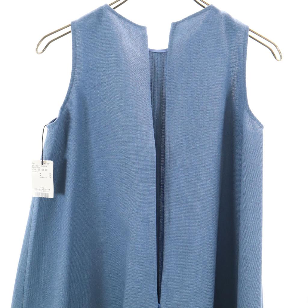 Unused ESTNATION Made In Japan Linen Blend No Sleeve ZIP Pocket One Piece Women Used