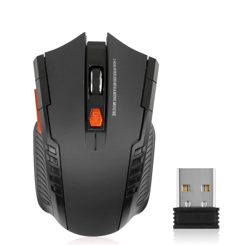 2.4G Wireless Mouse Optical 6 Buttons Mouse Gamer USB Receiver 1600DPI Wireless Mouse Gaming Mouse For Laptop